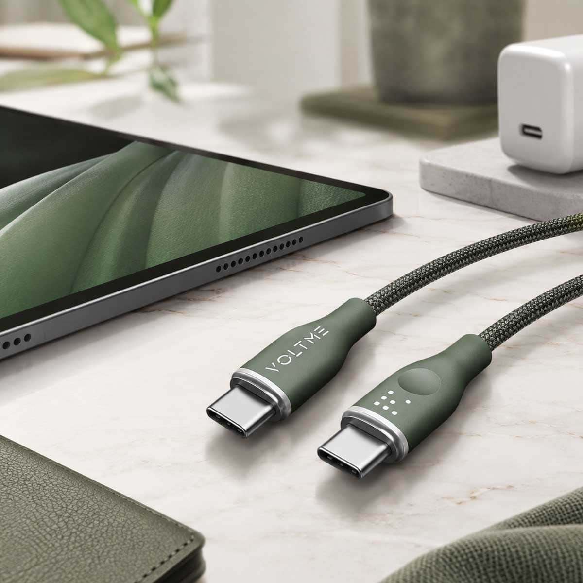 Voltme Rugg Series 100W Nylon USB-C to USB-C Cable
