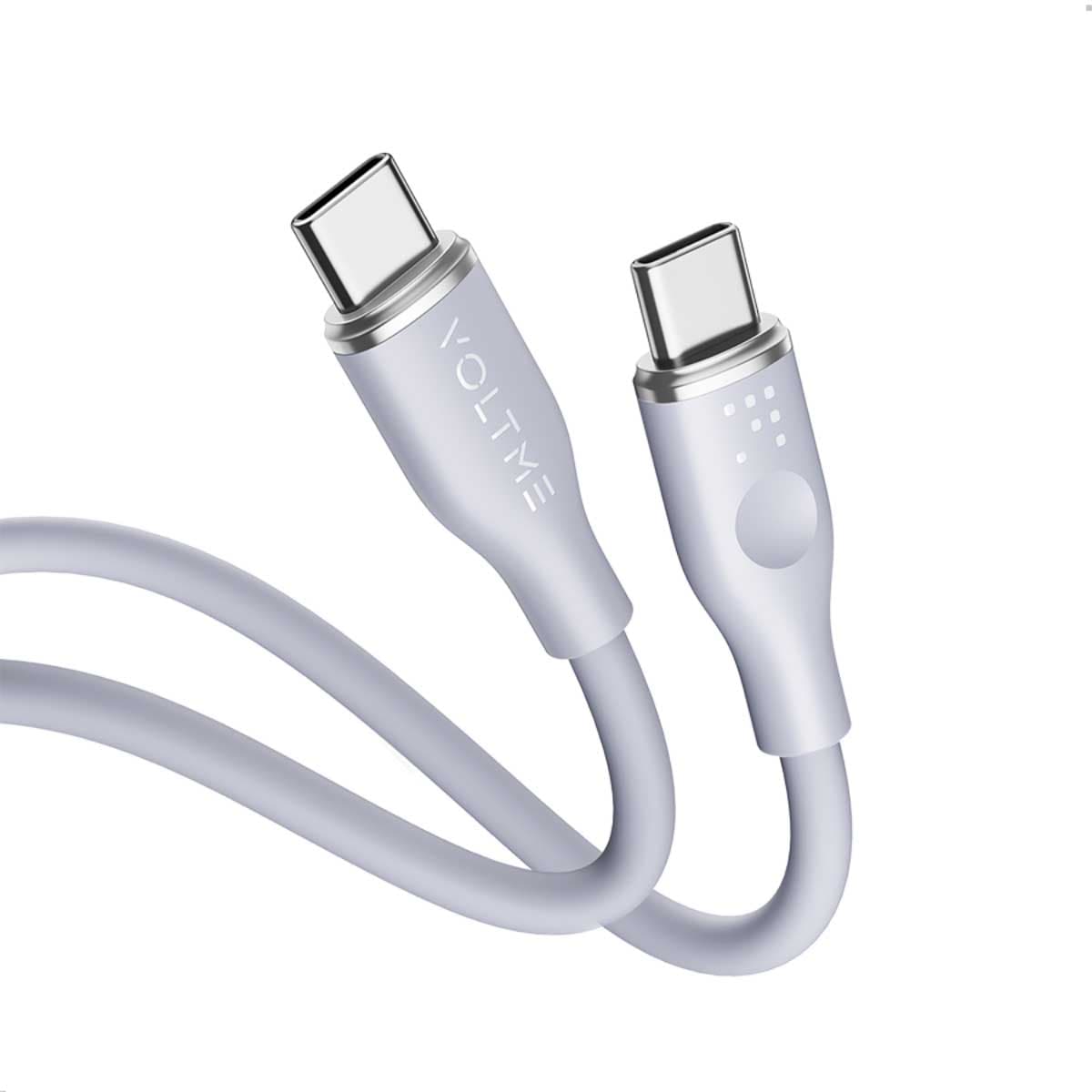 Voltme 1m Grey Moss Series 60W USB-C to USB-C Cable