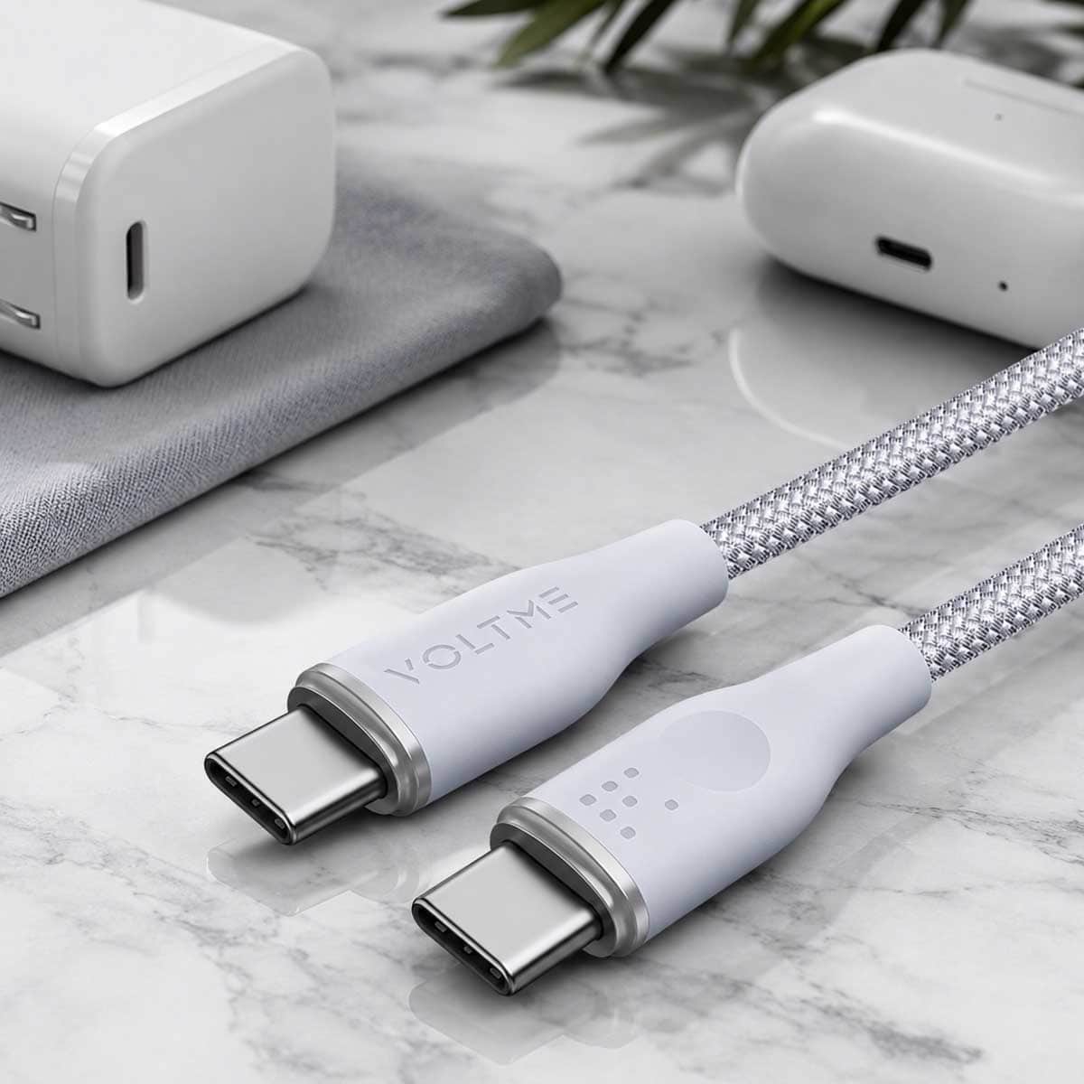 Voltme Rugg Series 60W Nylon USB-C to USB-C Cable