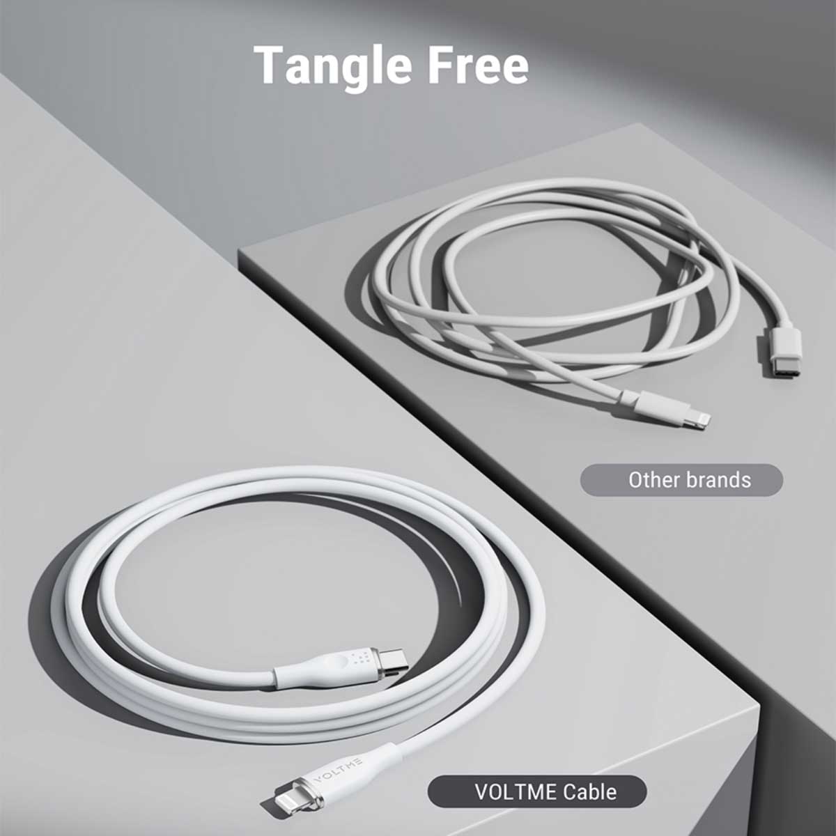فولتمي كابل موس سيريز USB-C إلى Lightning بقدرة 30W