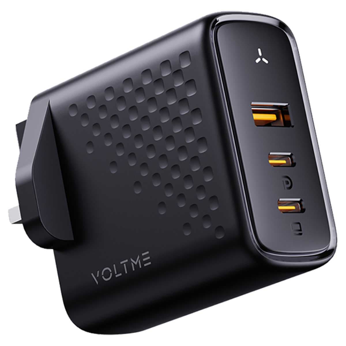 Voltme Black Revo 100W 3-Port Wall Charger