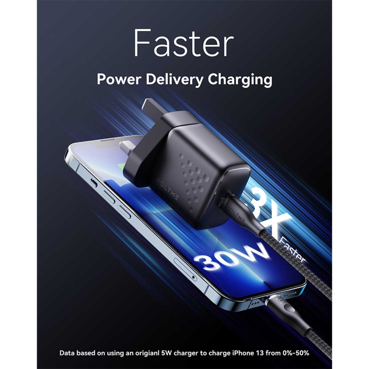 Voltme Revo Lite 30W Wall Charger with USB-C Cable