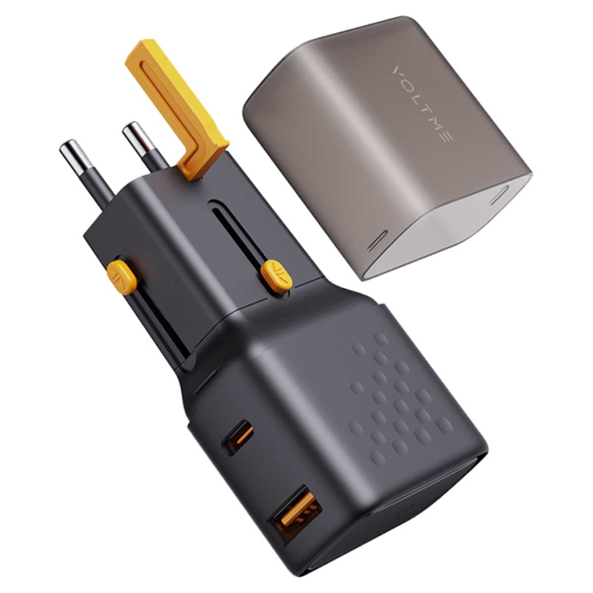 Voltme Black Vito Go Travel 35W Dual Port Wall Charger