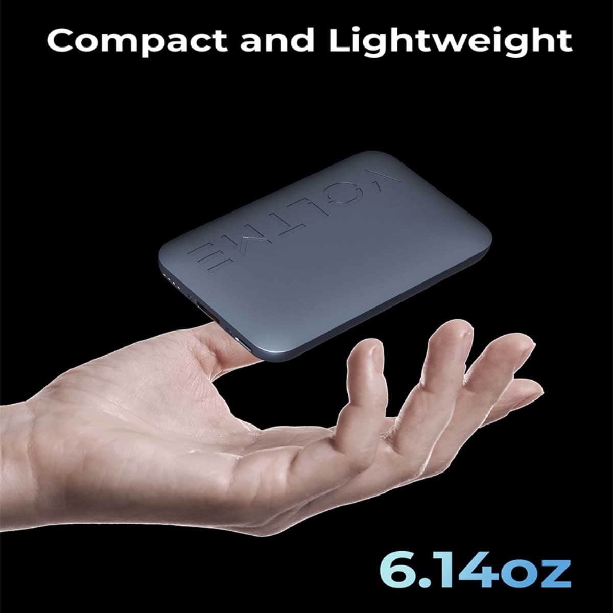 Voltme Deep Blue Hypercore 10000mAh Power Bank, Wall Charger & Cable Kit