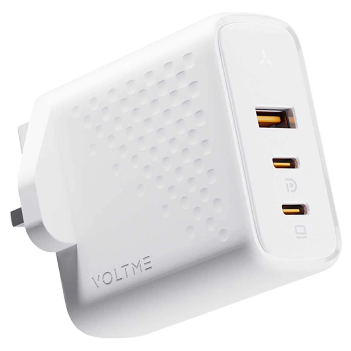Voltme White Revo 100W 3-Port Wall Charger