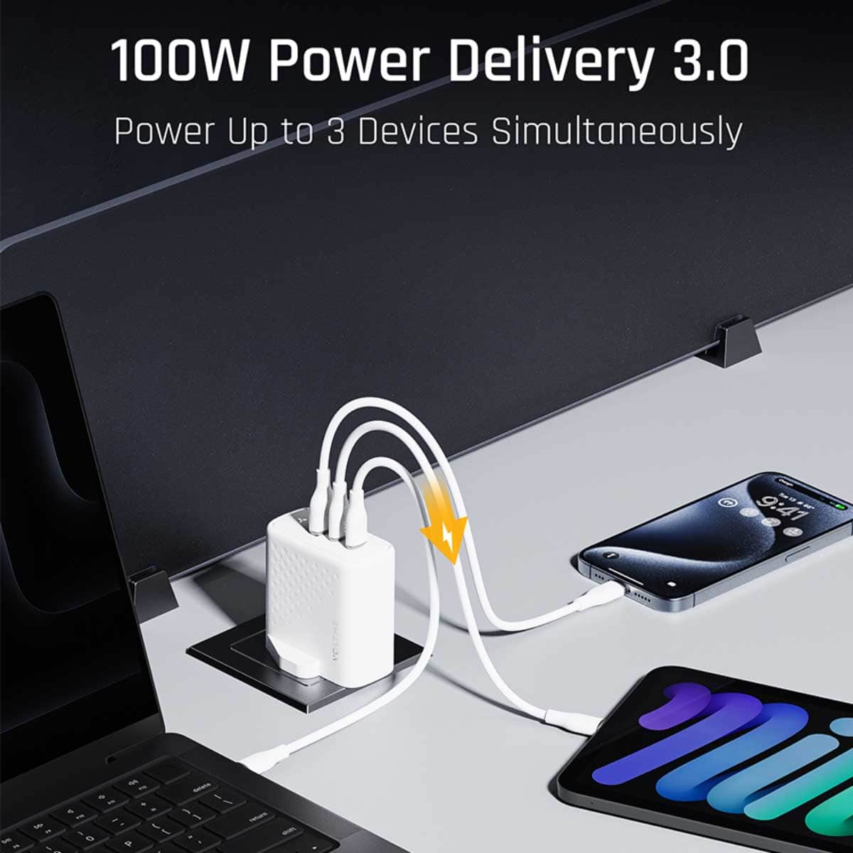 Voltme Revo 100W 3-Port Wall Charger