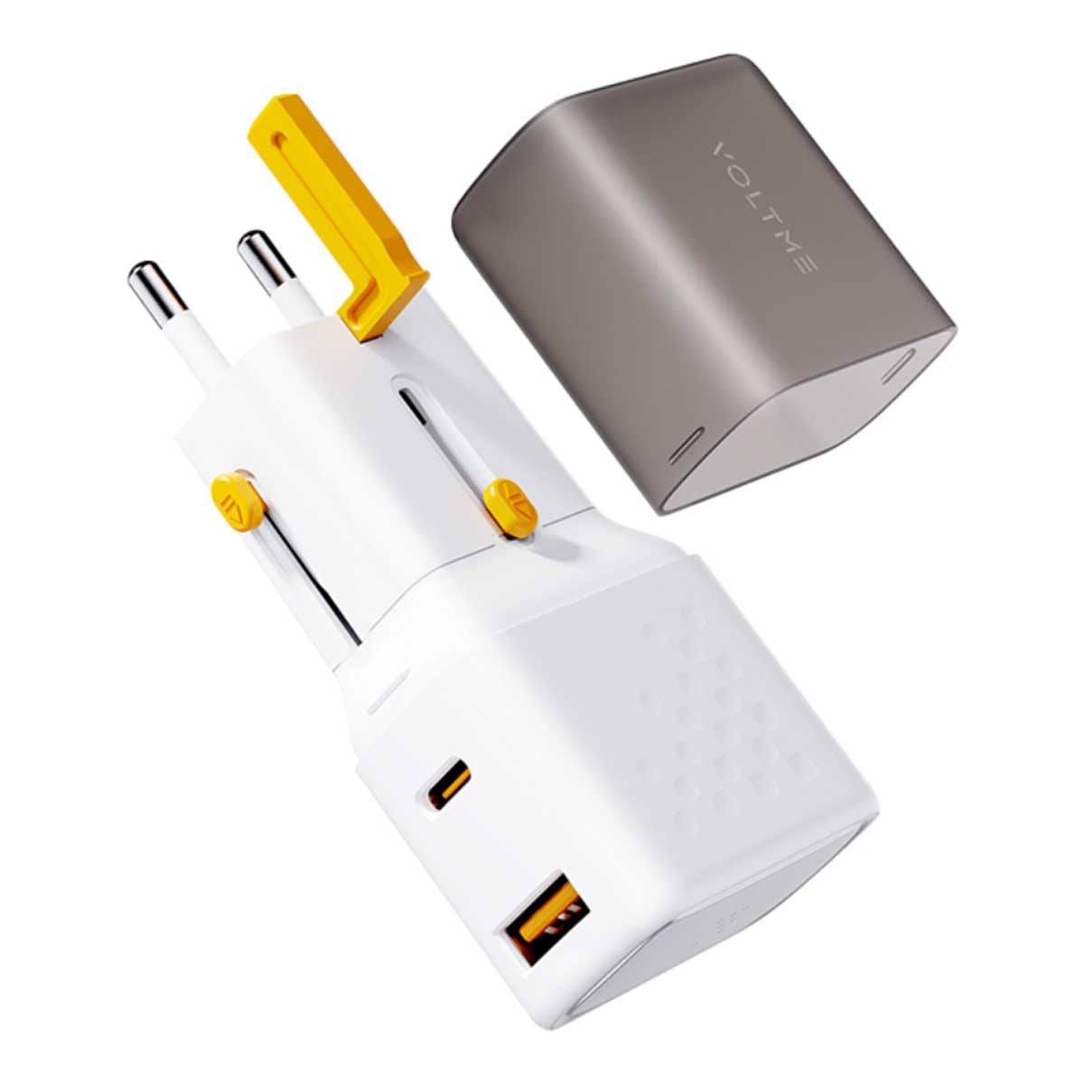Voltme White Vito Go Travel 35W Dual Port Wall Charger
