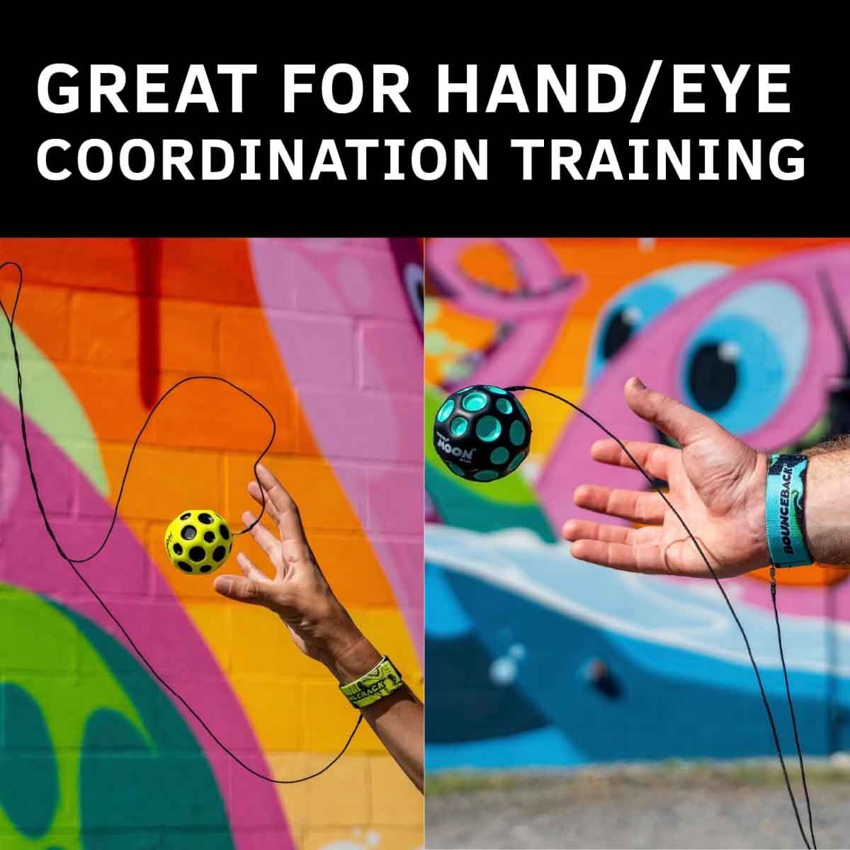 Waboba Returning Moon Assorted Bounceball Unisex, 5-7 Years