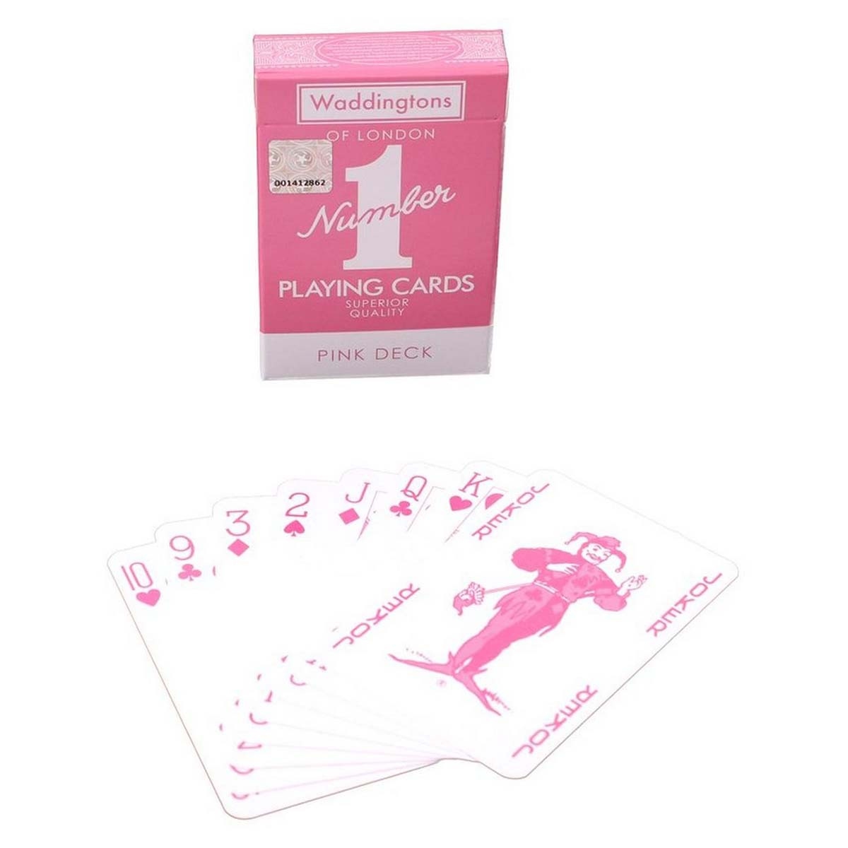 Waddingstons Number1 Playing Pink Card Game Unisex, 5-7 Years