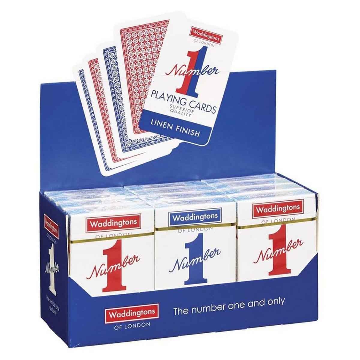 Waddingstons Number 1 Classic Blue Card Game Unisex, 5-7 Years