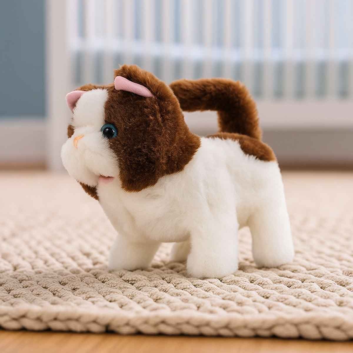 Pugs At Play 6.5" Battery Operated Walking Bella Soft Toy Unisex, 3-4 Years