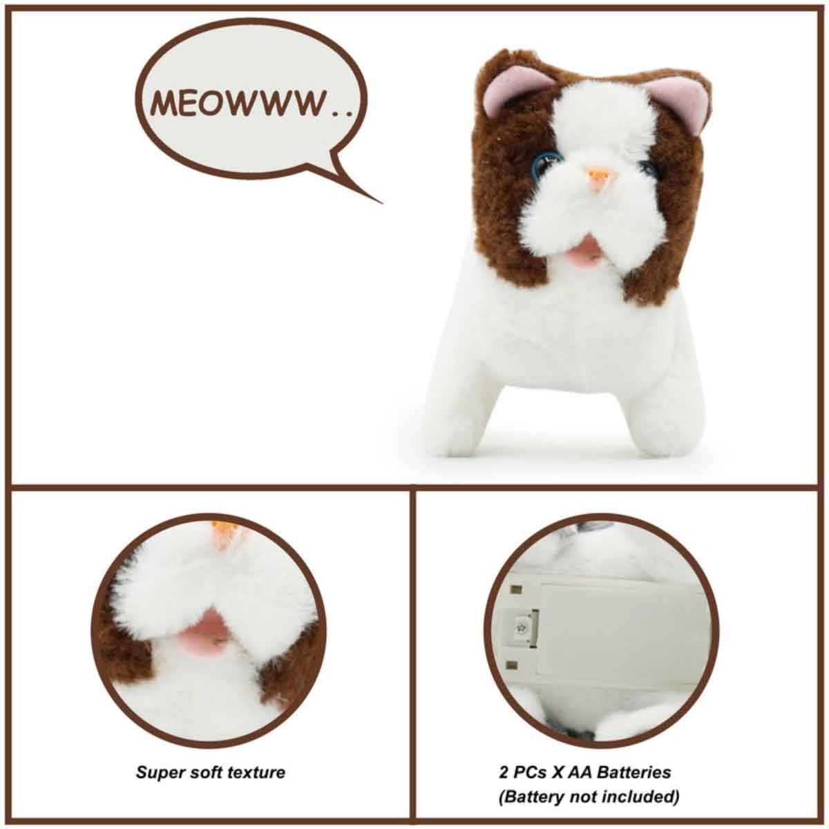 Pugs At Play 6.5" Battery Operated Walking Bella Soft Toy Unisex, 3-4 Years