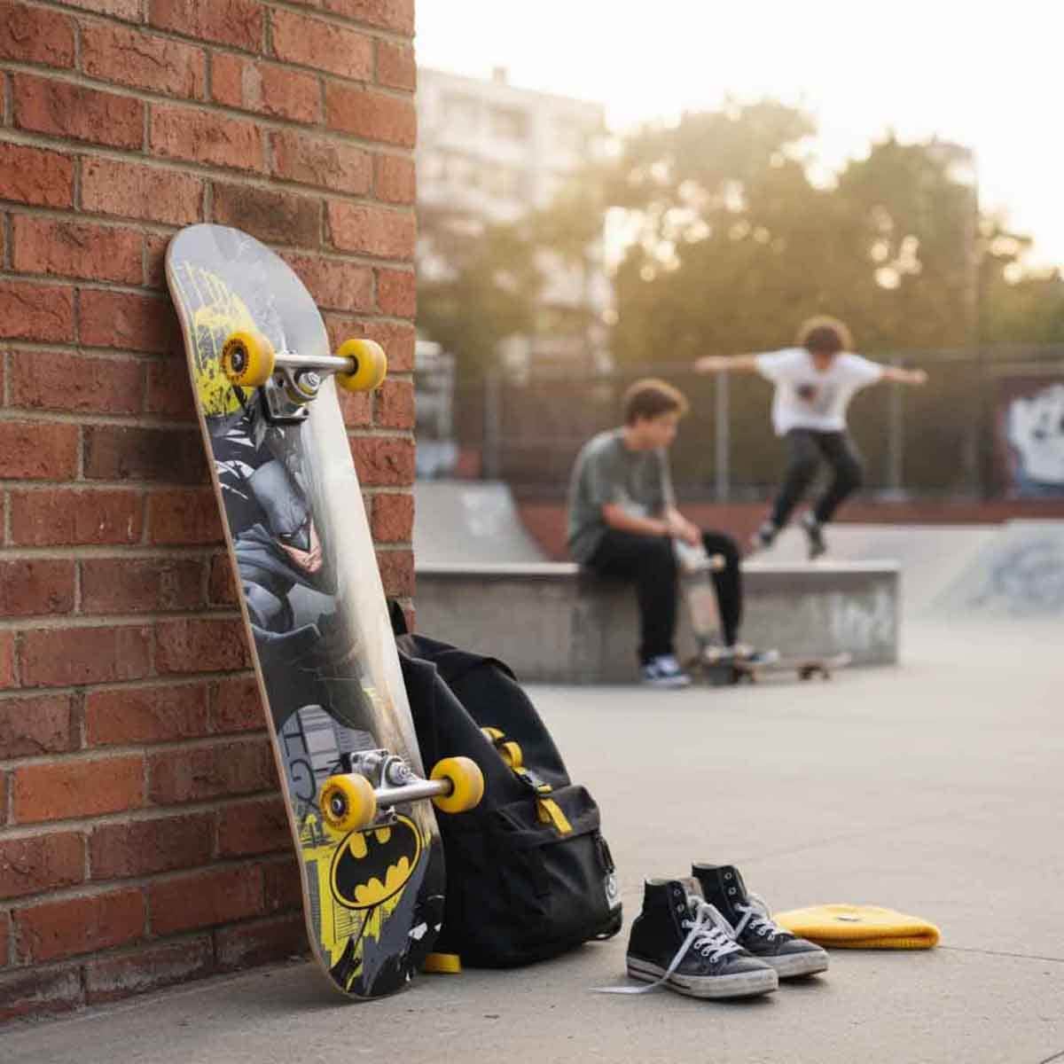 Warner Bros Batman Mixed Designs Skateboard