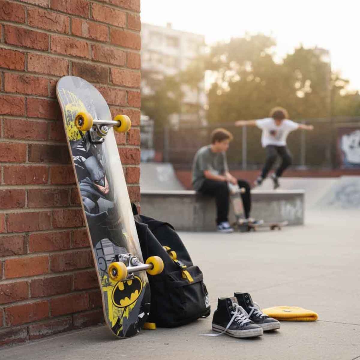 Warner Bros Batman Mixed Designs Skateboard