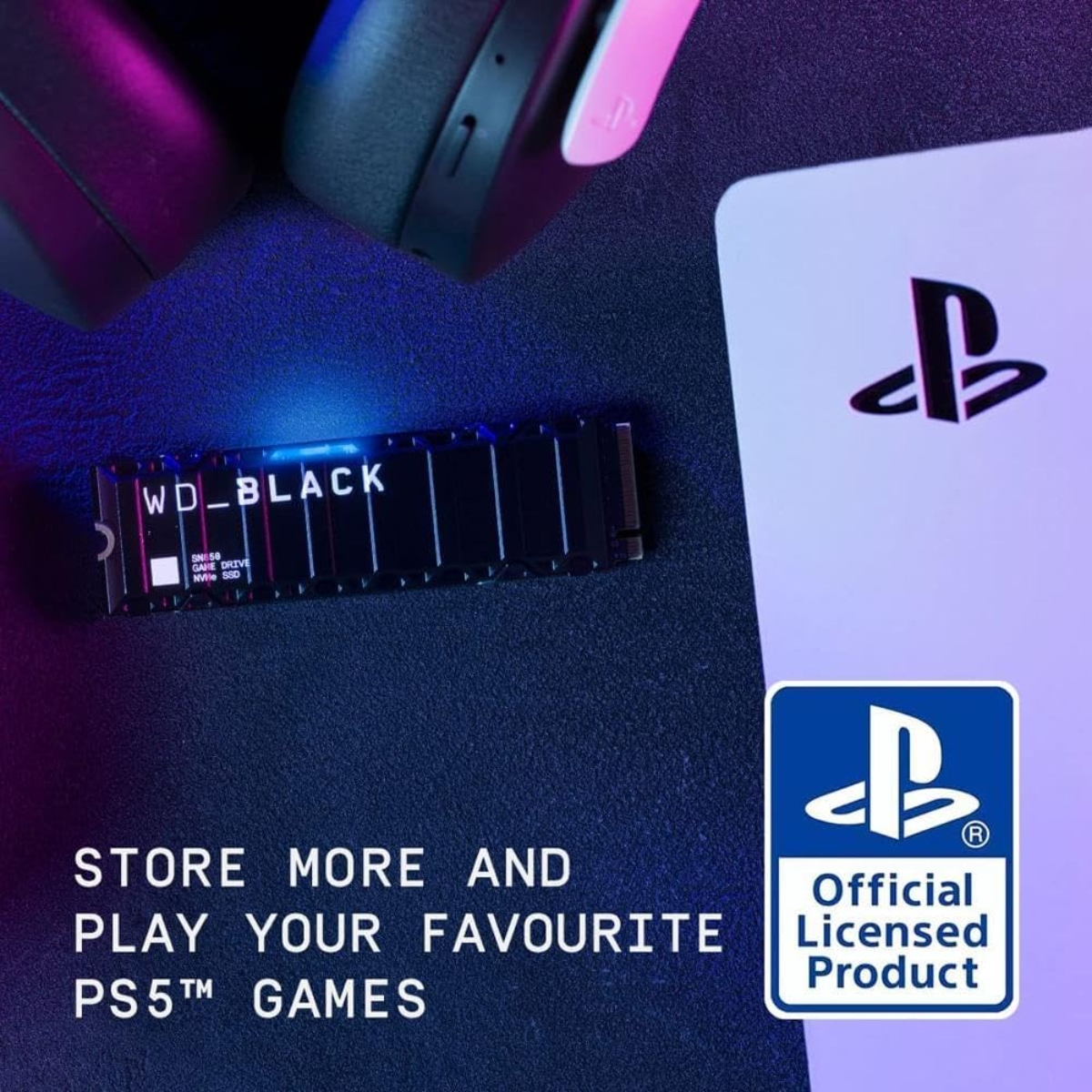 Western Digital 1TB SN850 NVMe SSD with Heatsink for PlayStation 5 Console