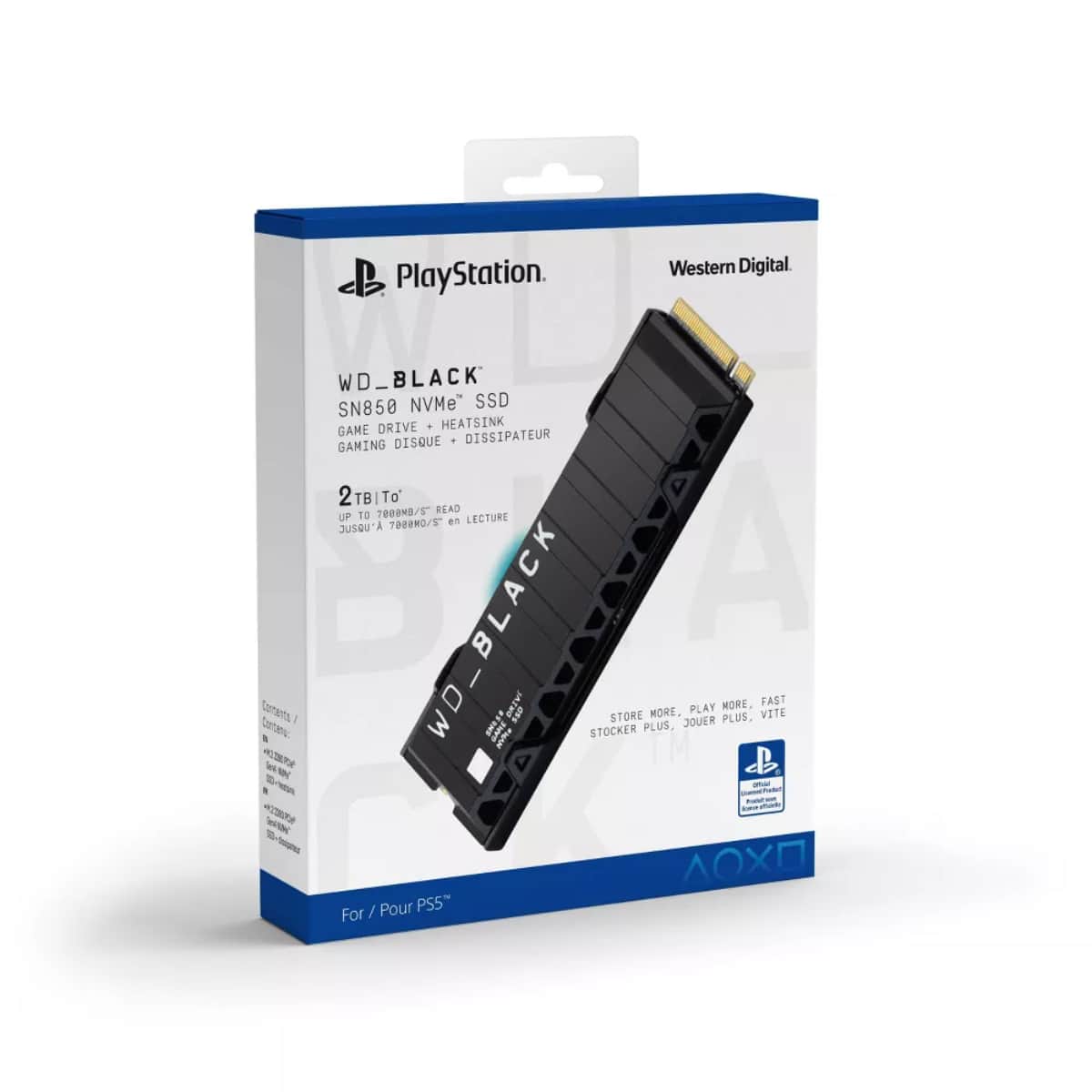 Western Digital 2TB SN850 NVMe SSD with Heatsink for PlayStation 5 Console