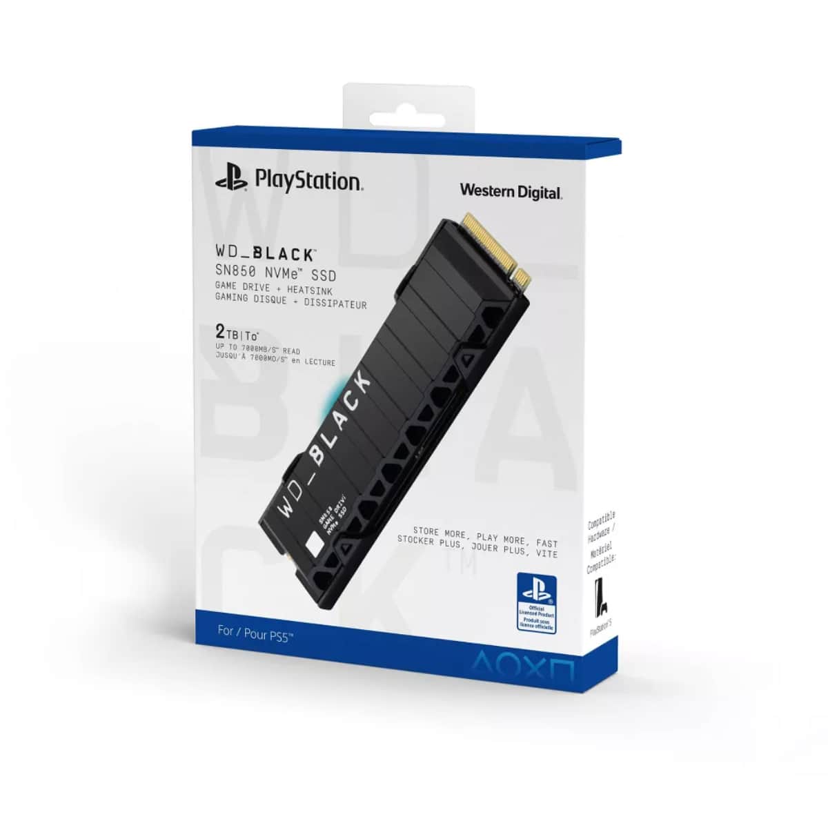 Western Digital 2TB SN850 NVMe SSD with Heatsink for PlayStation 5 Console