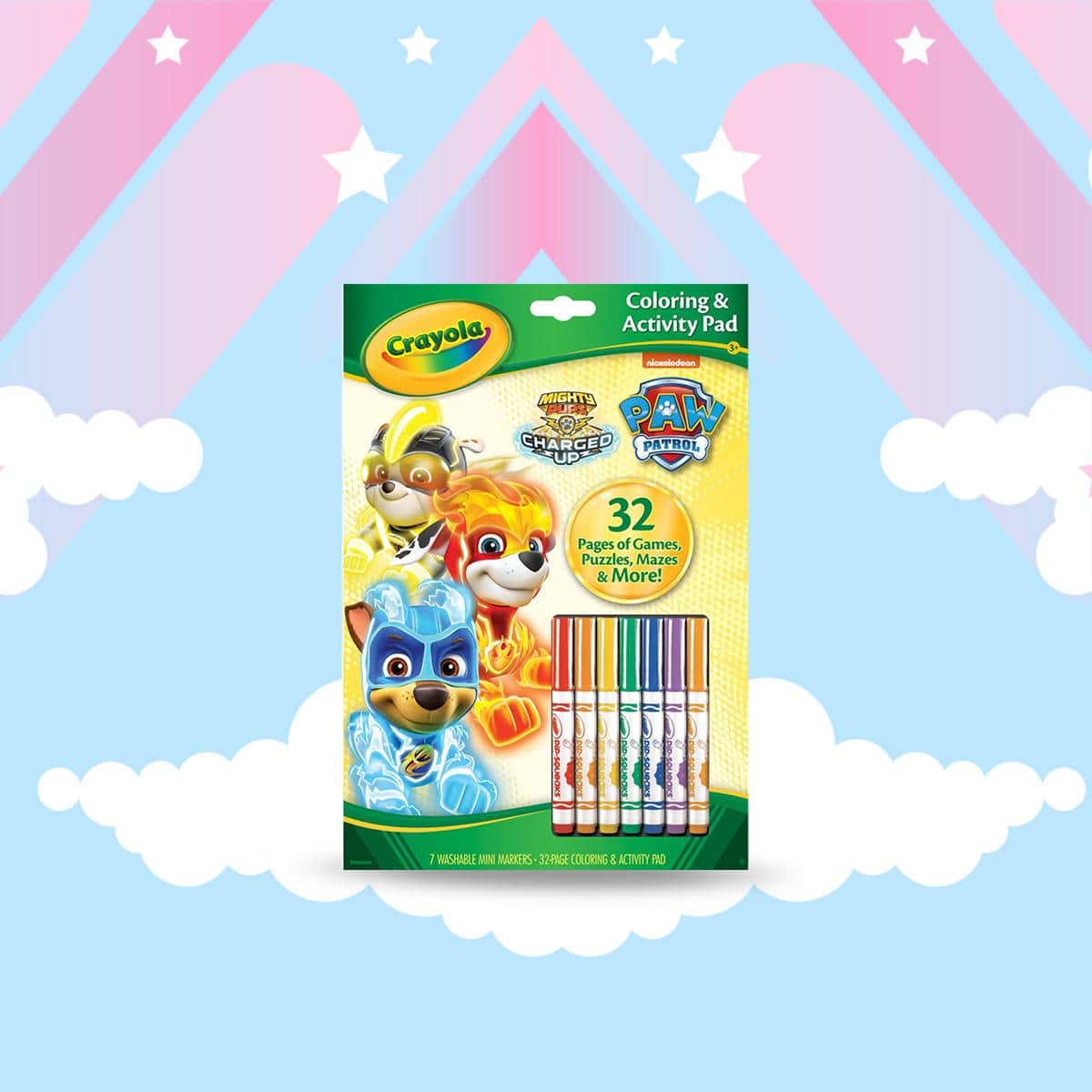 Crayola Paw Patrol Color & Activity Pad Art Kit Unisex, 3-4 Years