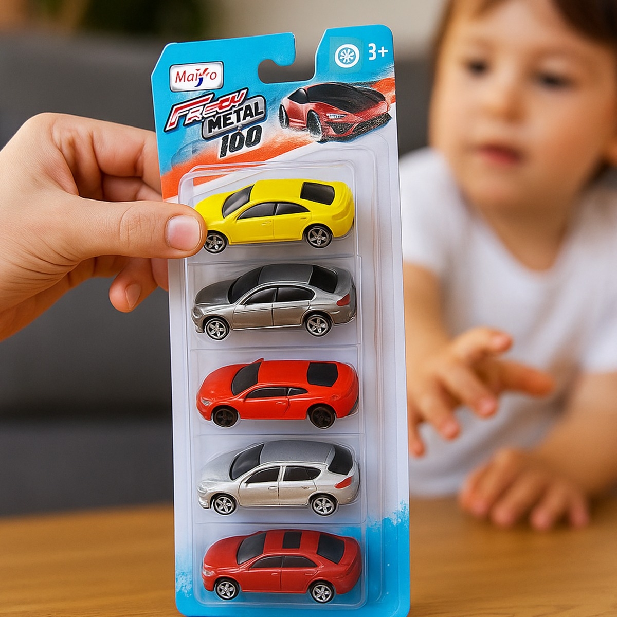 مايستو فريش ميتال مركبات داي كاست متنوعة للأولاد، 3-4 سنوات، مجموعة من 5