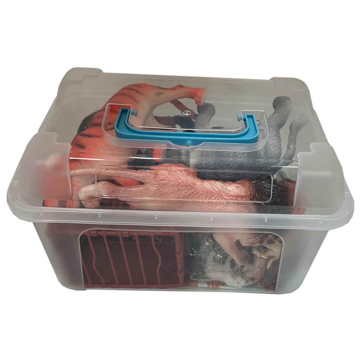 Jia Zhu 19-Piece Wild Animal Figure Set Unisex, 3-4 Years