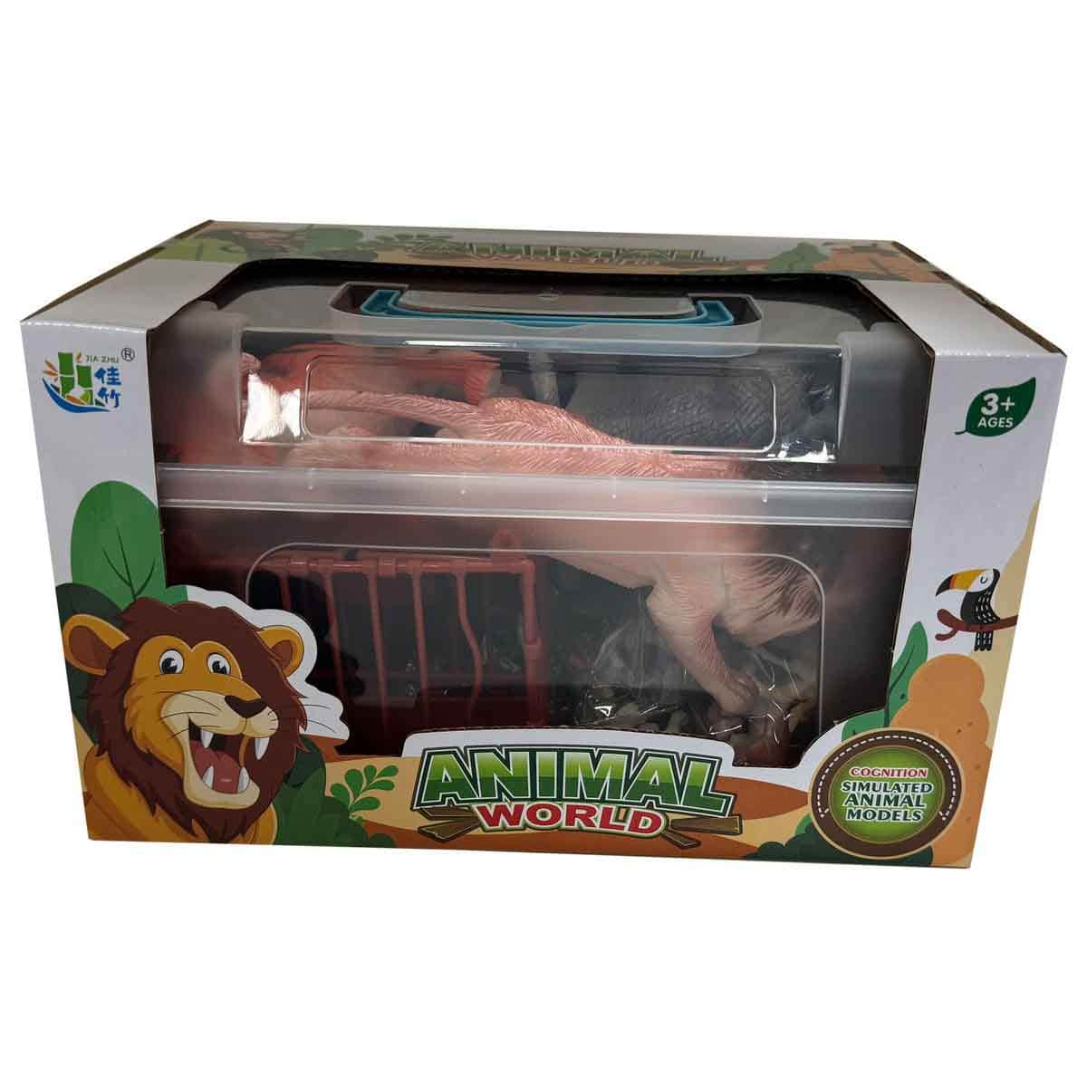 Jia Zhu 19-Piece Wild Animal Figure Set Unisex, 3-4 Years