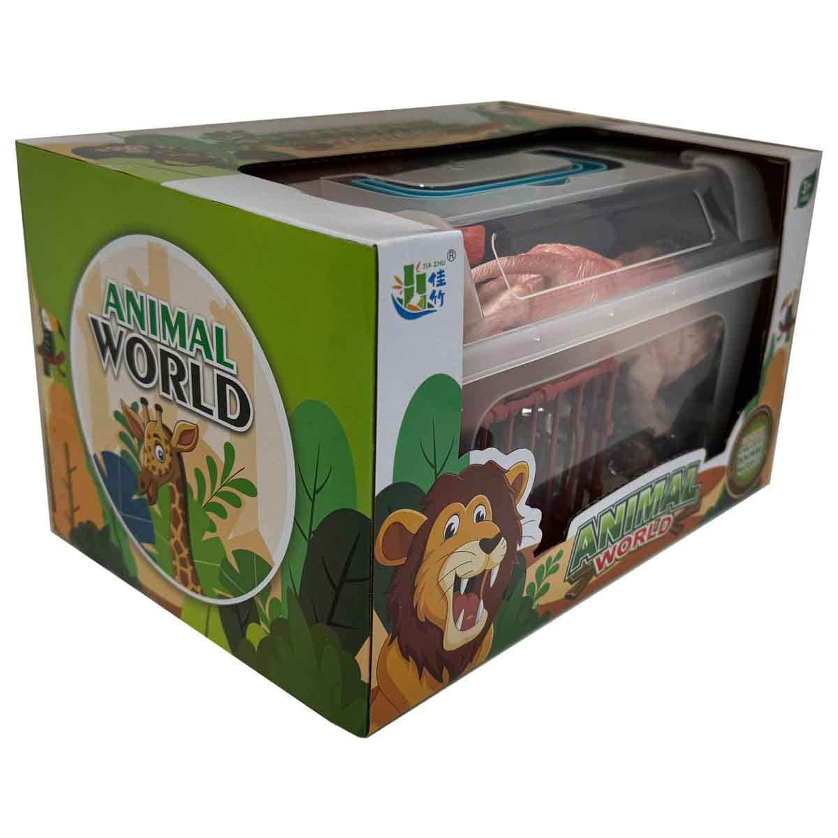 Jia Zhu 19-Piece Wild Animal Figure Set Unisex, 3-4 Years