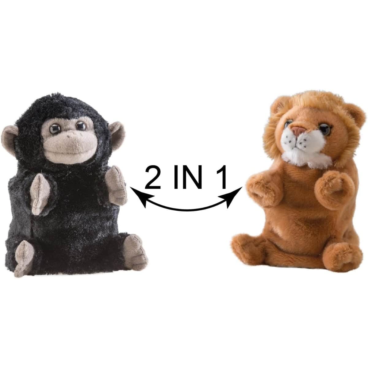 Wild Republic Switch-A-Rooz Reversible Plush Toy Unisex, 3-4 Years