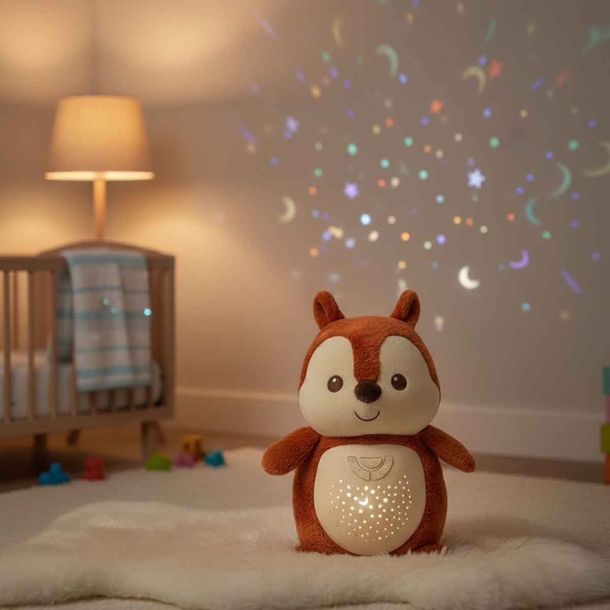 Winfun 2-in-1 Starry Lights Squirrel Toddler, 0-2 Years
