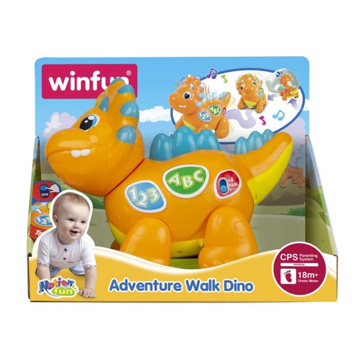 Winfun Adventure Walk Dino Dinosaur Toy Toddler, 0-2 Years