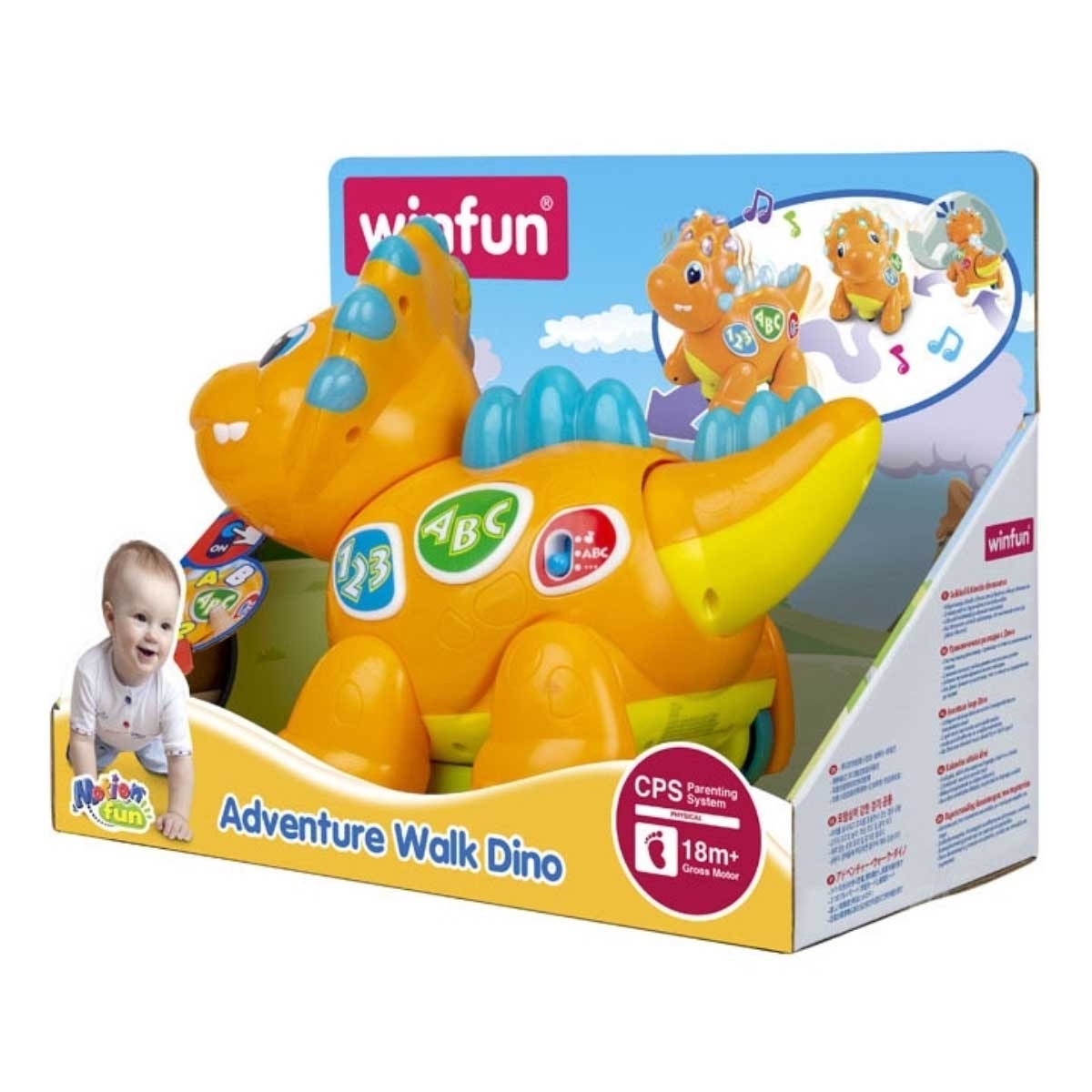 Winfun Adventure Walk Dino Dinosaur Toy Toddler, 0-2 Years