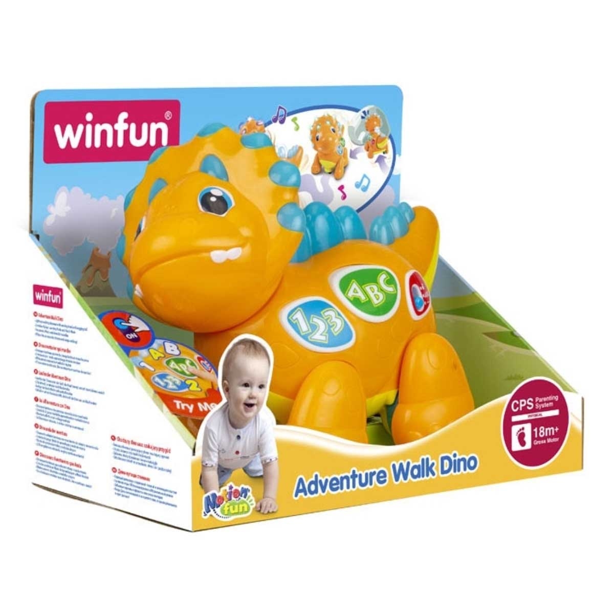 Winfun Adventure Walk Dino Dinosaur Toy Toddler, 0-2 Years