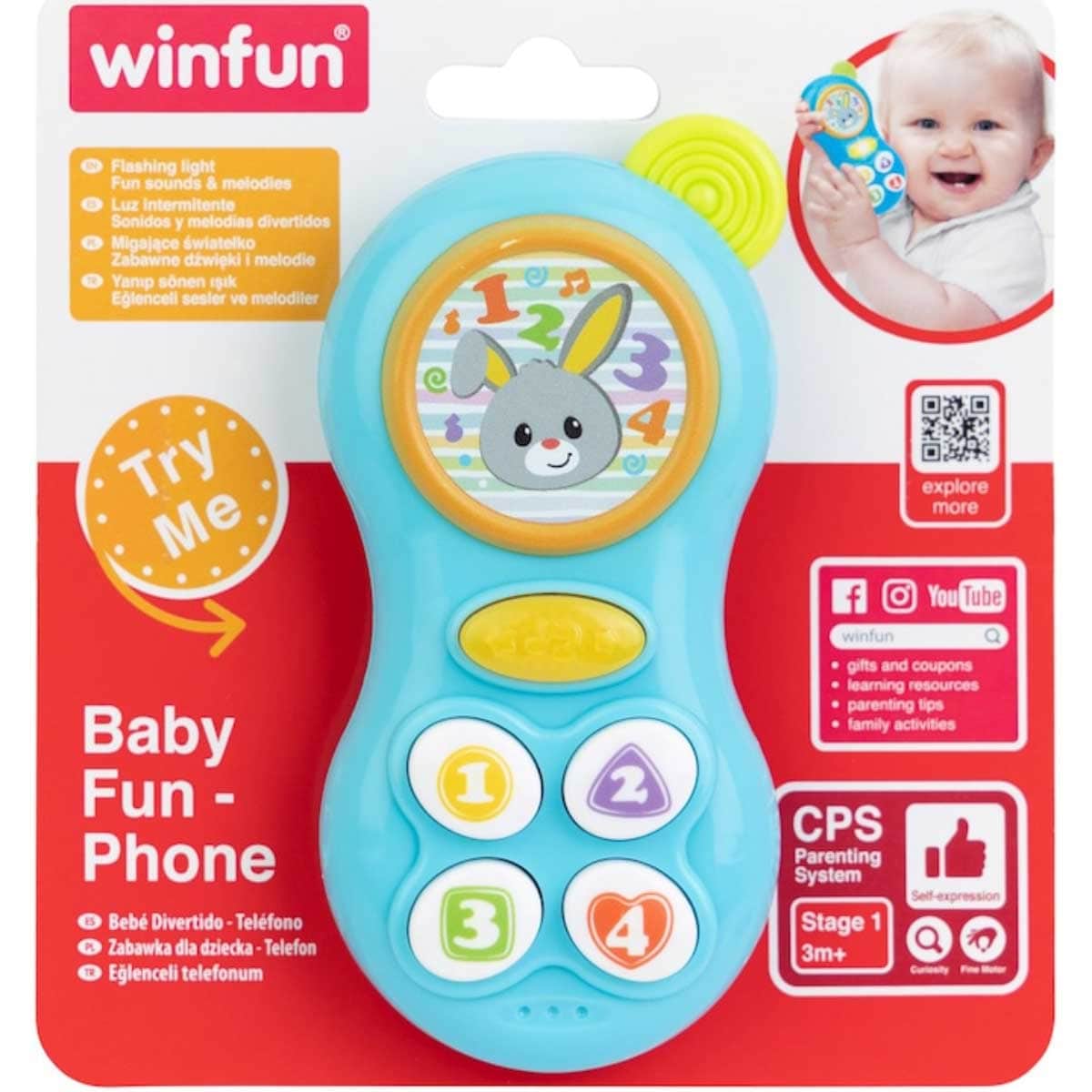 Winfun Assorted Baby Fun Phone Toddler, 0-2 Years