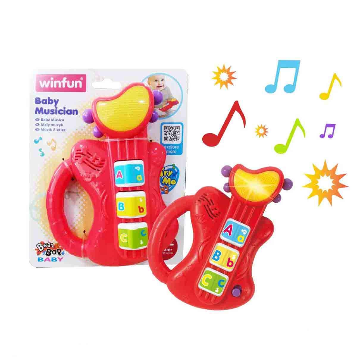 وينفن جيتار الموسيقي الصغير للرضع عمر 0-2 سنوات