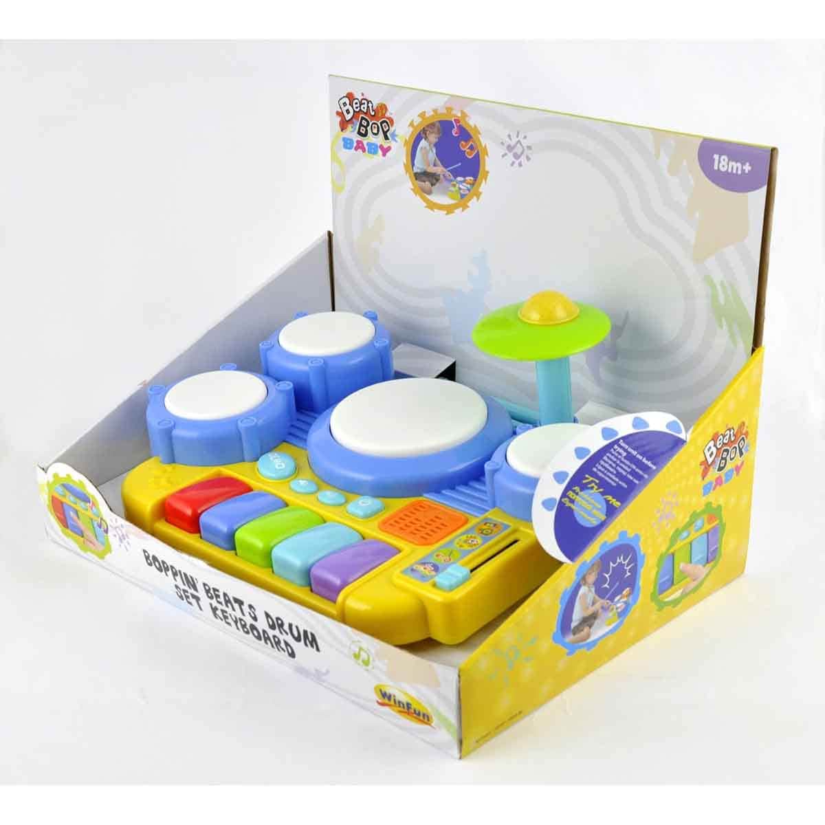 Winfun Boppin' Beats Drum Set Keyboard Toddler, 0-2 Years