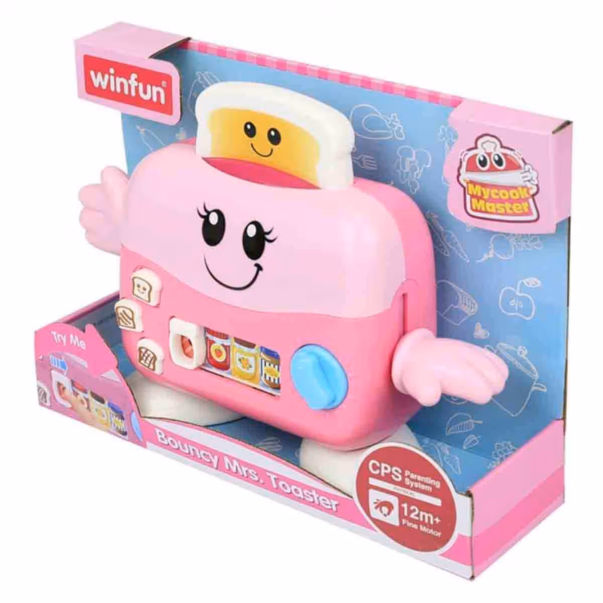 Winfun Bouncy Mrs. Toaster Interactive Toy Toddler, 0-2 Years