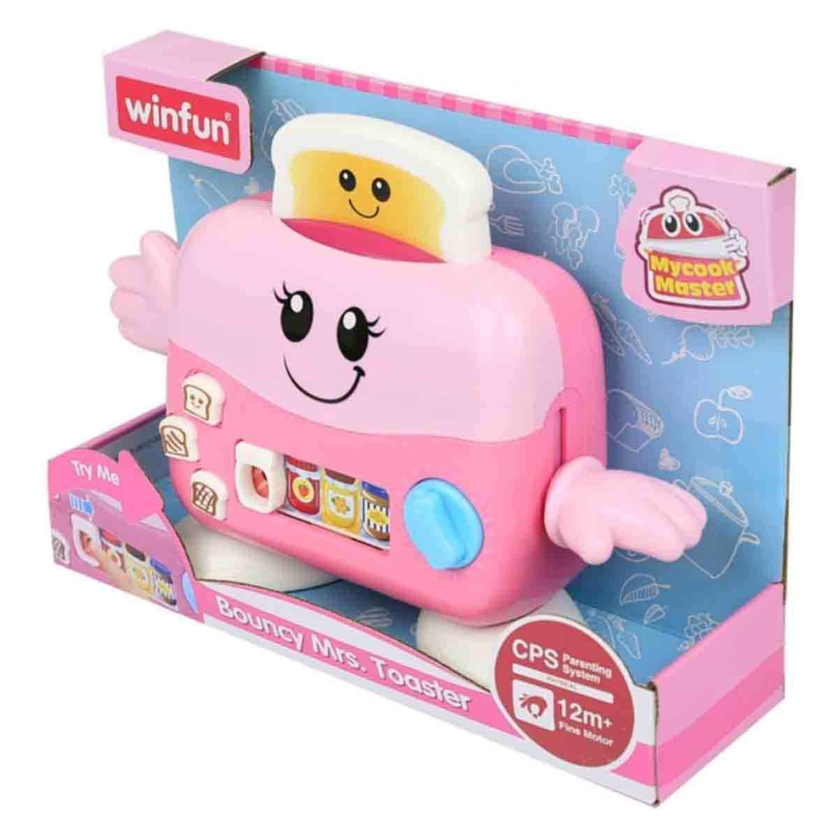 Winfun Bouncy Mrs. Toaster Interactive Toy Toddler, 0-2 Years