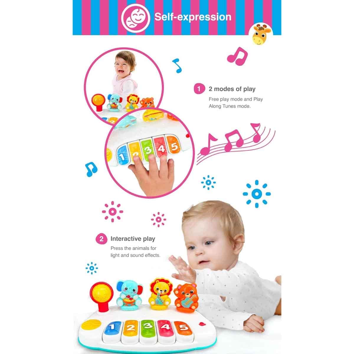 Winfun Jungle Pals Piano Toddler, 0-2 Years