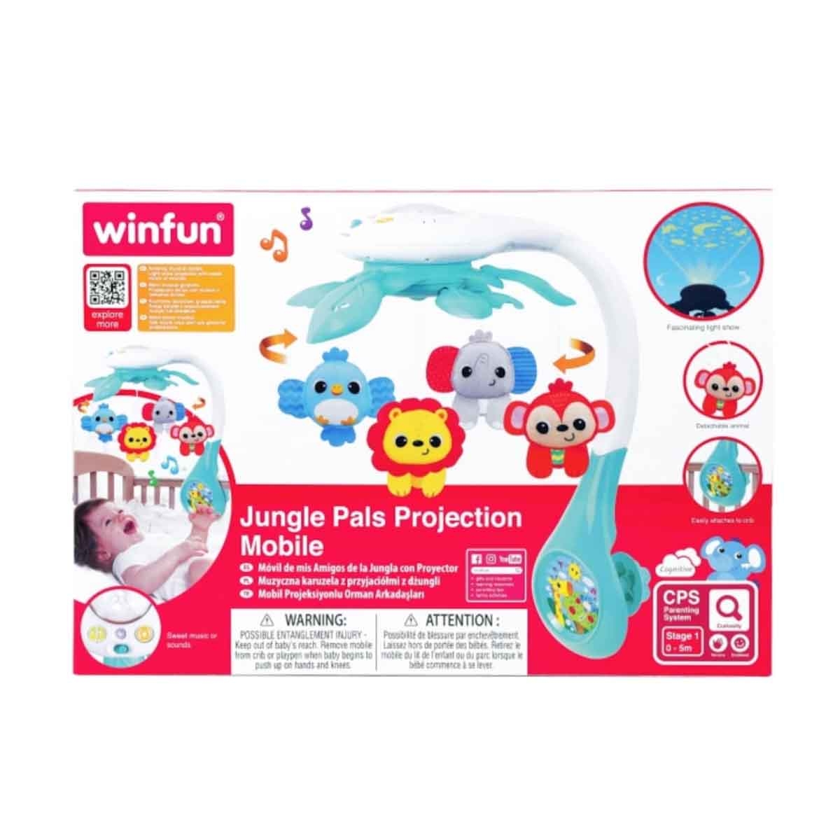 Winfun Jungle Pals Projection Mobile Toddler, 0-2 Years
