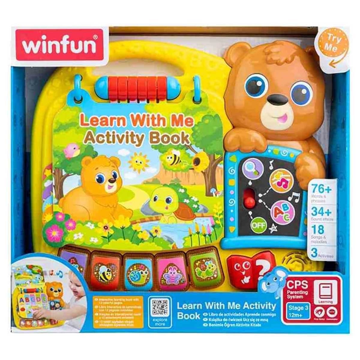 Winfun Learn With Me Activity Book Toddler, 0-2 Years
