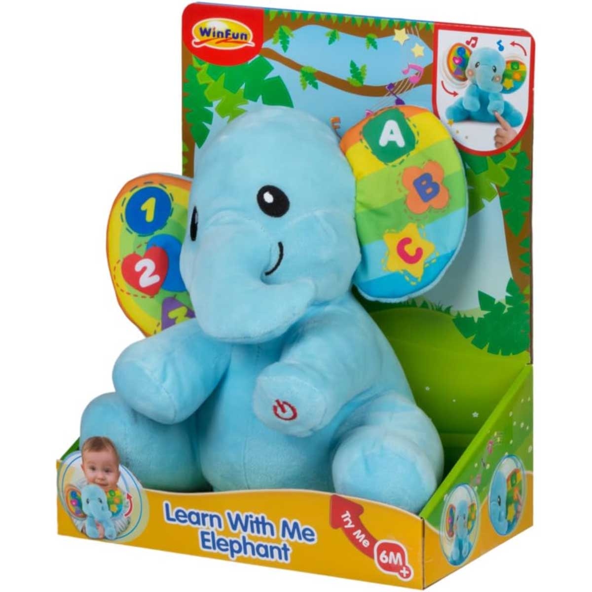Winfun Learn With Me Elephant Toddler, 0-2 Years