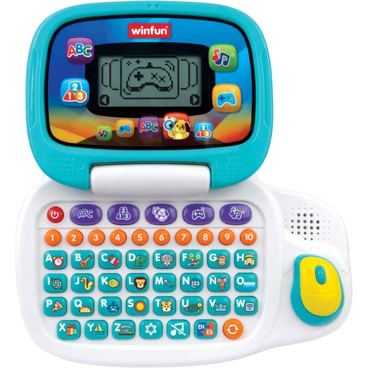 وين فن لابتوب ثنائي اللغة لتس ليرن للأطفال عمر 0-2 سنوات