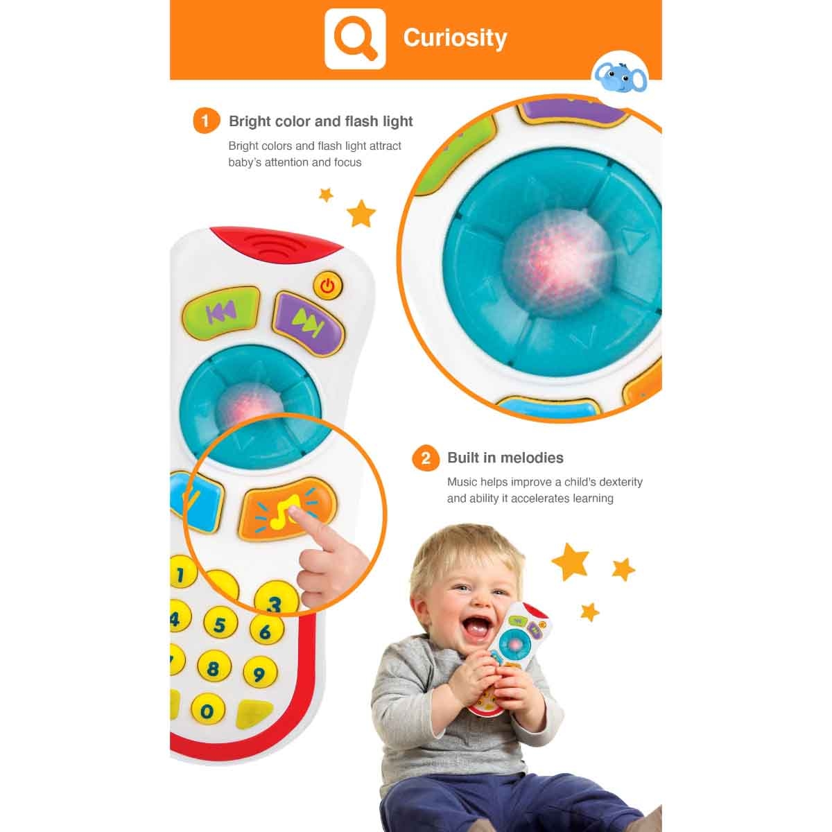 Winfun Light 'N Sounds Remote Control Toddler, 0-2 Years