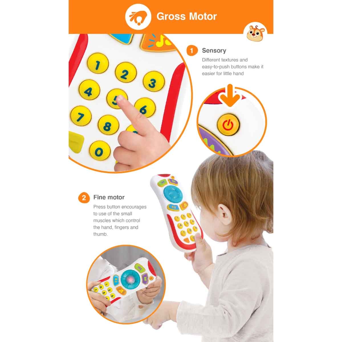 Winfun Light 'N Sounds Remote Control Toddler, 0-2 Years