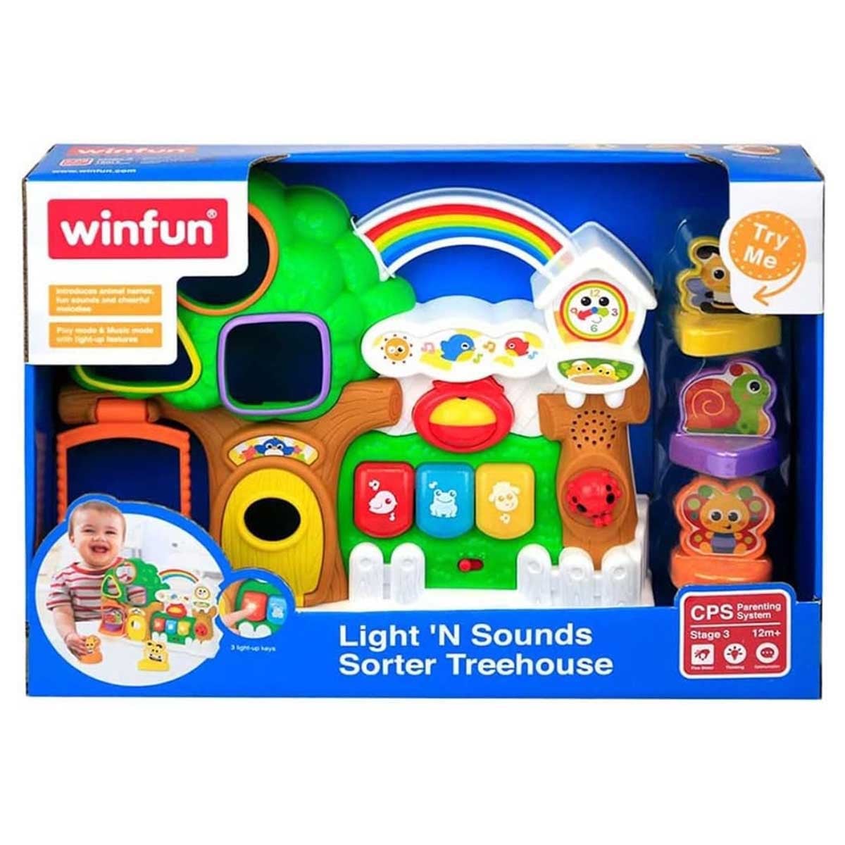 Winfun Light 'N Sounds Sorter Treehouse Toddler, 0-2 Years