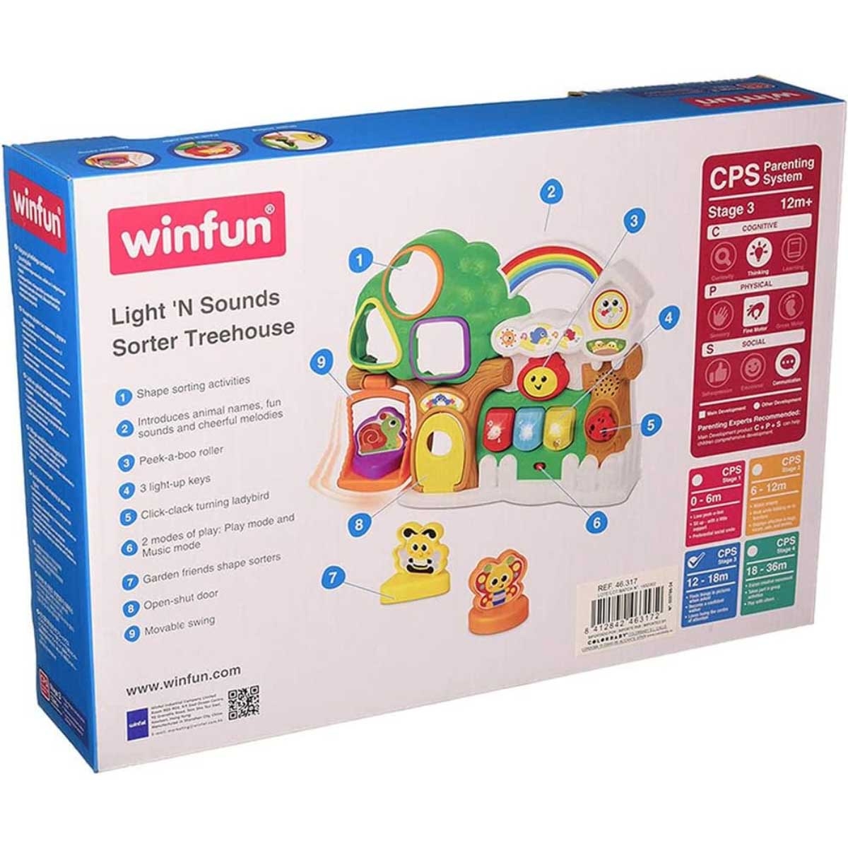 Winfun Light 'N Sounds Sorter Treehouse Toddler, 0-2 Years