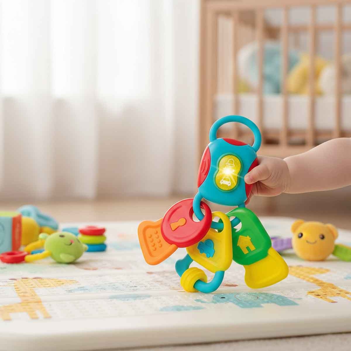 Winfun Light 'N Sounds Teething Keys Toddler, 0-2 Years