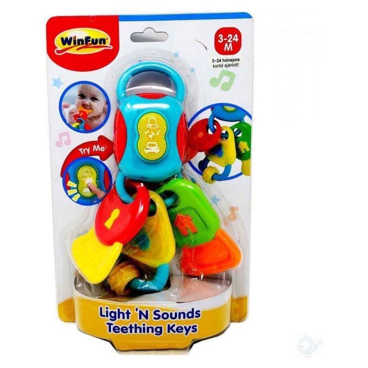 Winfun Light 'N Sounds Teething Keys Toddler, 0-2 Years