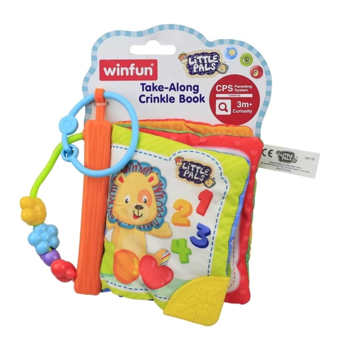 Winfun Little Pals Take-Along Crinkle Book Toddler, 0-2 Years