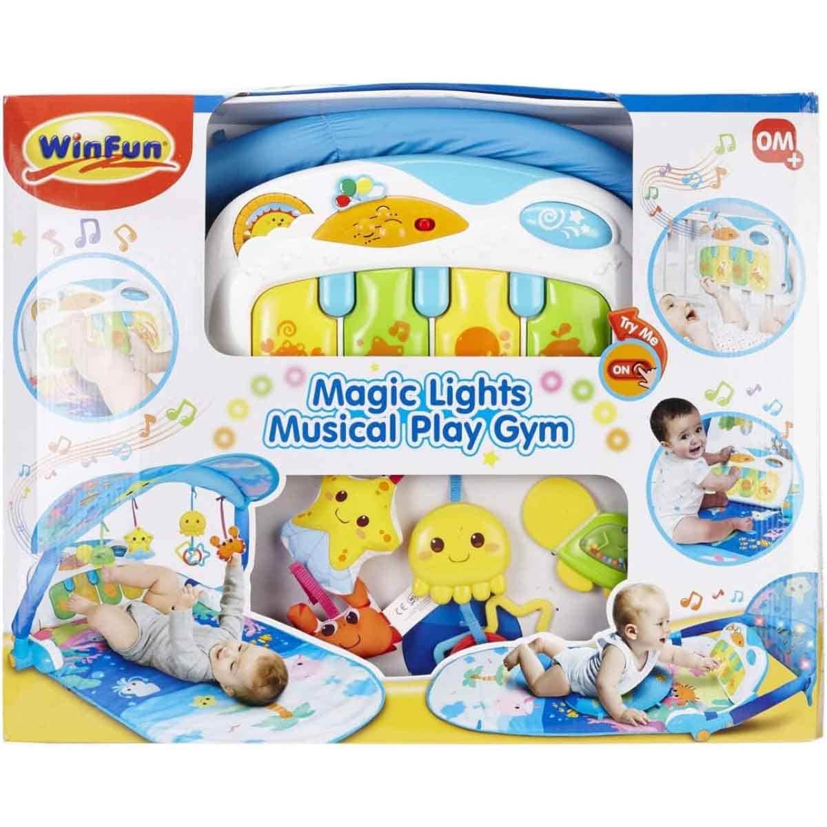 Winfun Magic Lights Musical Play Gym Toddler, 0-2 Years
