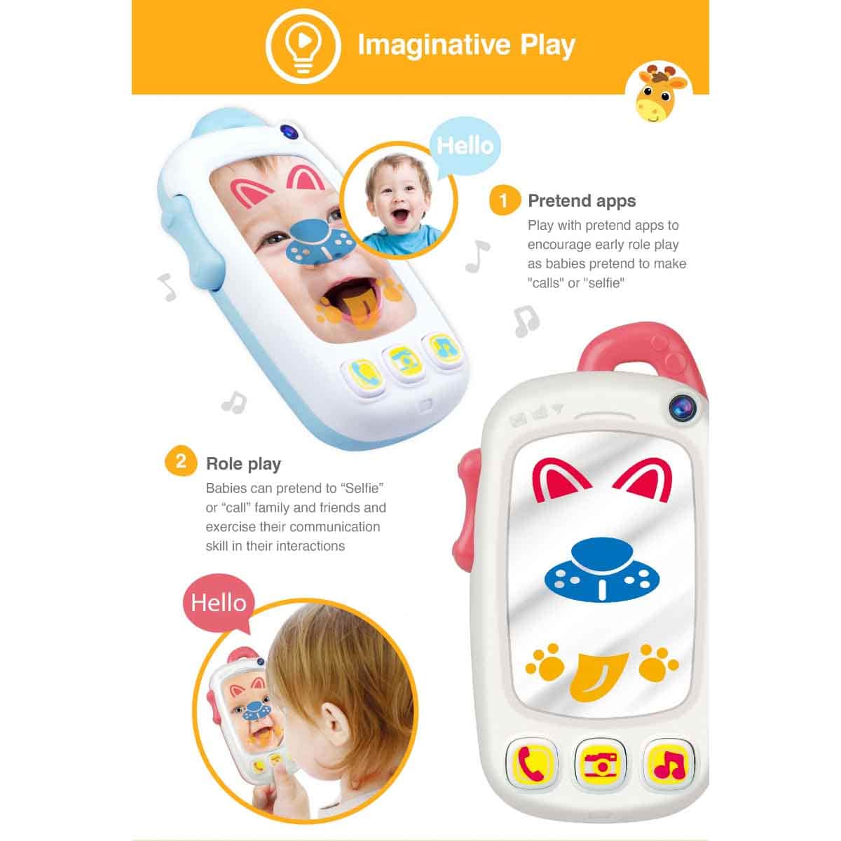 Winfun My First Baby Selfie Phone Toddler, 0-2 Years
